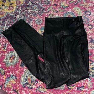 Snakeskin Pleather Leggings